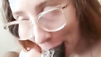 Interracial sloppy blowjob