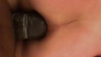 White Girl Anal with thick BBC