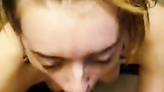 Sloppy two Handed Sucking