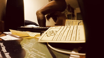 She want to taste black lover's ass