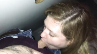 Girlfriend First Time in Gloryhole