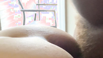 White milf taking a young BBC doggy style