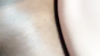 Husband kisses his wife while she is fucked by a black man