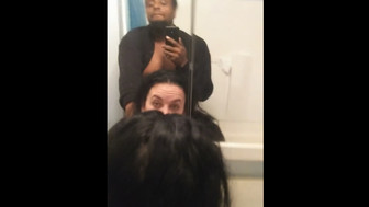 Doggystyle in the bathroom