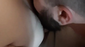 Bi cuckold eats stranger's cum