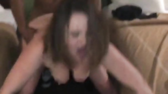 MILF gets BBC fucking and orgasm