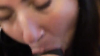 PAWG Sucking Black Cock