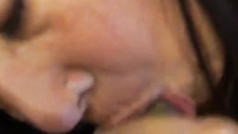 PAWG Sucking Black Cock