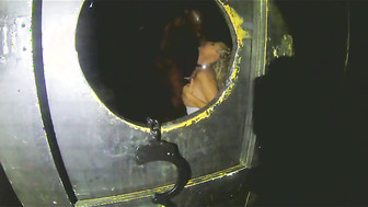 Blonde slave in BBC dungeon