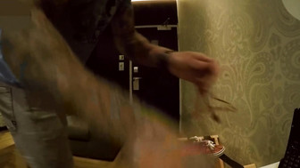 Сouple meets another stranger for hotwife