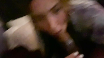 Interracial couple having sex on webcam