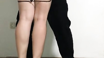 Sexy blonde gives head