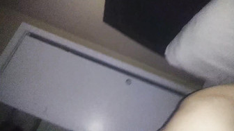 Late evening interracial fuck with young white teen