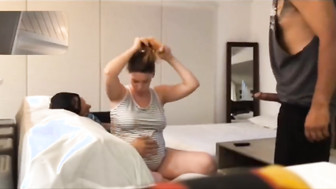 Husband shares wife with black cock