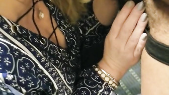 Snowbunny wife couldn't wait to suck BBC