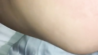 PAWG fucked in doggystyle position and swallows cum