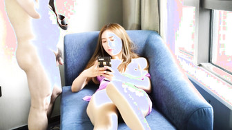 Hubby share his asian wife with camera man