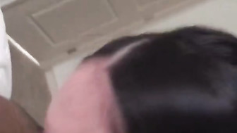 Black cock blowjob and surprise