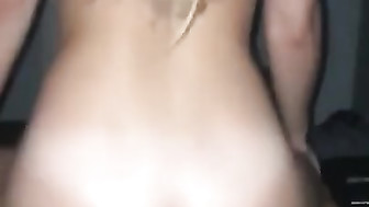 Blonde with great ass rides on Black Dick