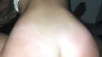 Blonde with great ass rides on Black Dick