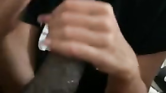 Latina Blowjob Huge Black Cock