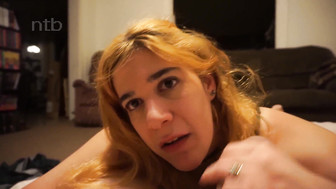 Fucking a big black cock and then a white cock