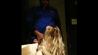 Quick Love Hotwife in New Orleans Bar Bathroom