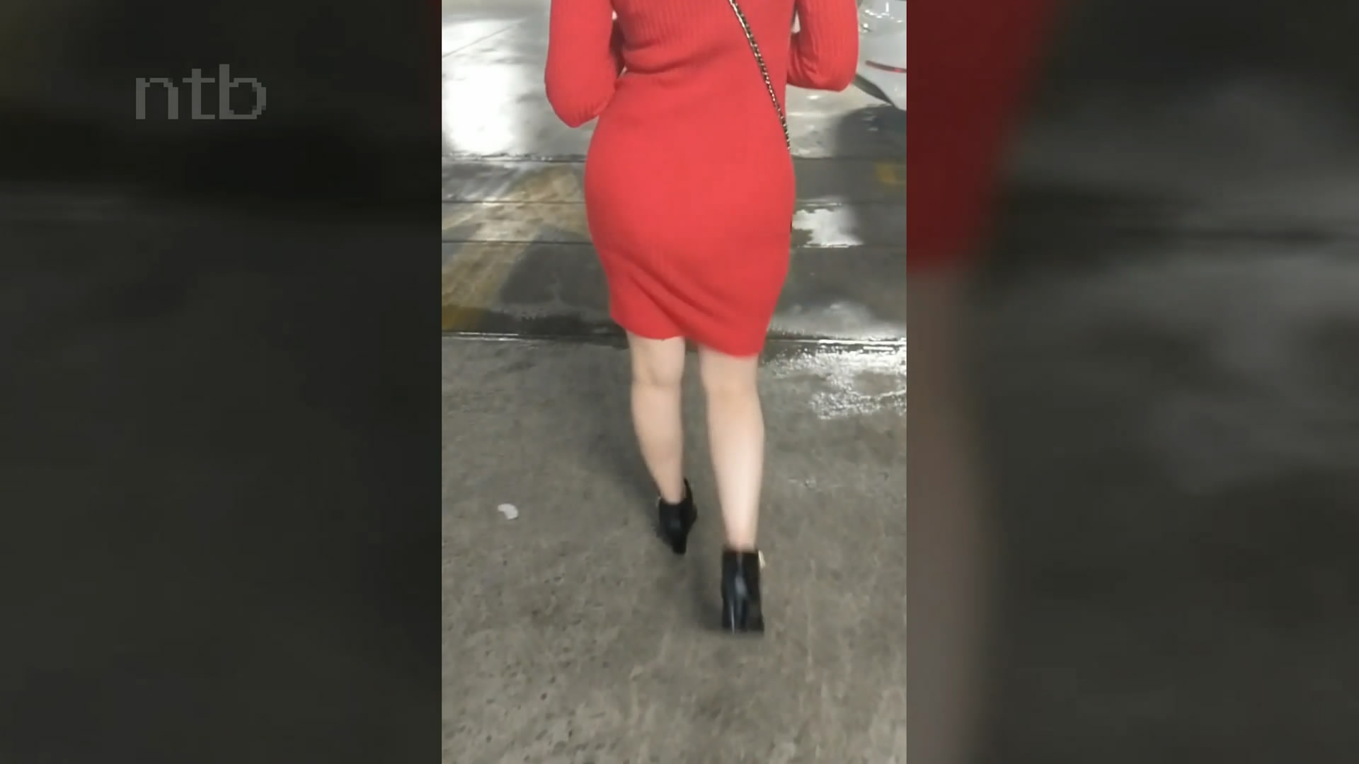 Girl in red dress sucks and fucks BBC in the car