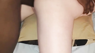 Husband filming his wife with black lover