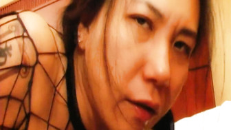 Asian tattooed slut fucked by BBC