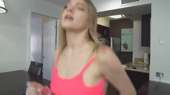 Blonde gets fucked by black cock