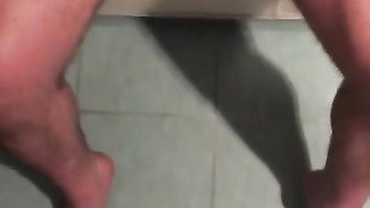 Stroking my cock watching her fuck