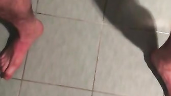 Stroking my cock watching her fuck