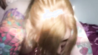 BBW tattooed wife watched fucking BBC