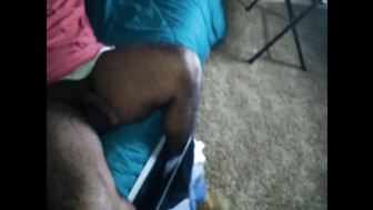 Shared wife getting a mouthful of black cum