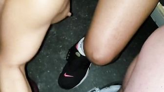 Real slut wife in gloryhole