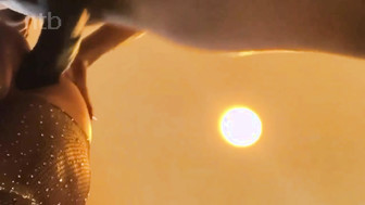 Twerking blondes and black guy with huge Cock