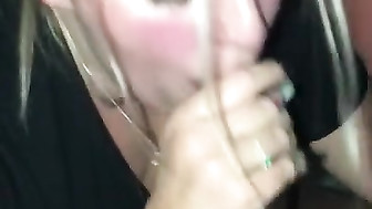 Sucking BBC off before her BF Gets Home