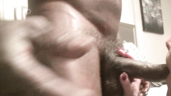 MILF works on Black Cock with her mouth