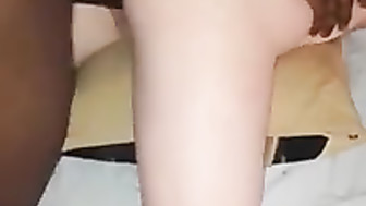 Wife moans very loudly with a black dick in her