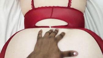 BBC long stroking that pussy proper