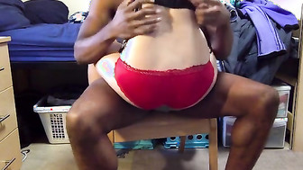 Fucking a BBC on the chair