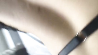 Slutty bitch with meaty fat pussy takes BBC