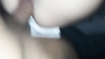 Blindfolded girlfriend shared with friend