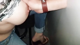 My wifes first gloryhole