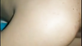 Blonde girl sucks black dick and masturbates