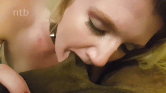 Submissive white honey and her black lover