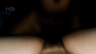 Gf with hairy pussy worships black dick