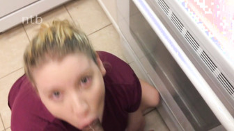 Chubby gf kitchen fuck and creampie
