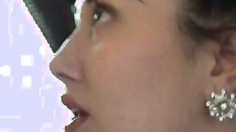 brunette gf with BBC in mouth